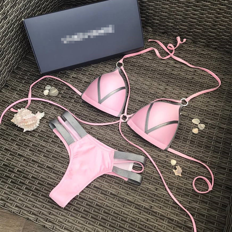 Luxurious Bronzing Bikini - Shimmering Swimwear for Women