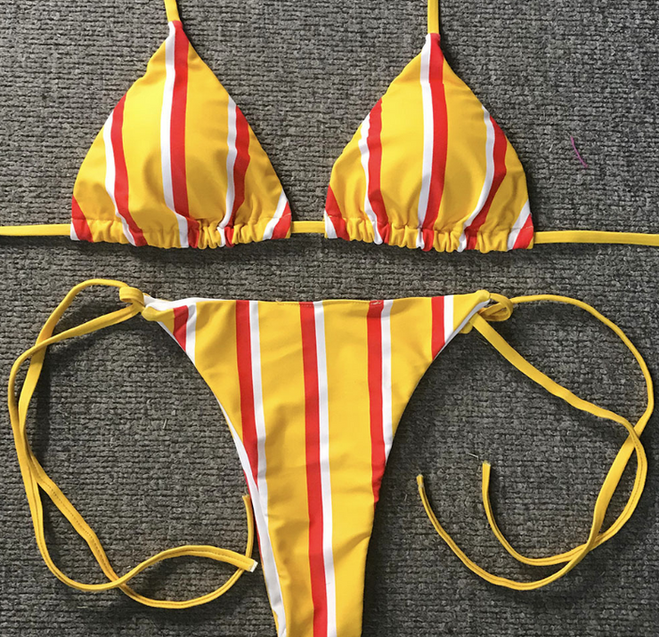 Chic Navy Stripe Sexy Bikini - Nautical Inspired Swimwear