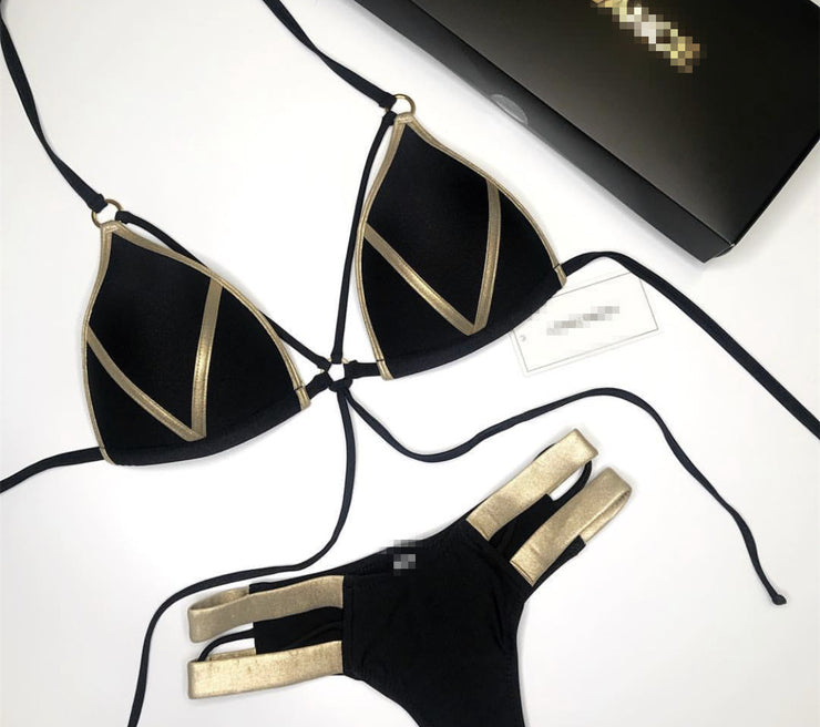 Luxurious Bronzing Bikini - Shimmering Swimwear for Women