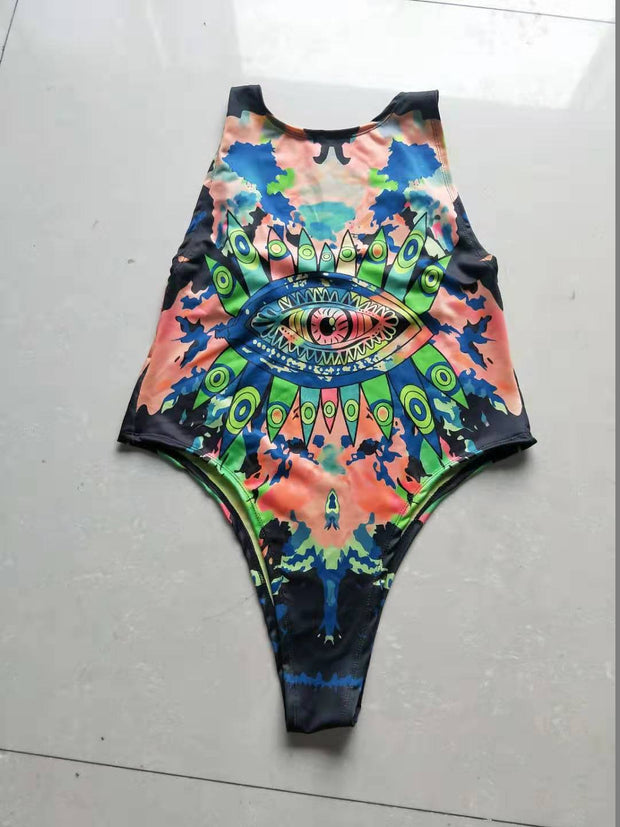 One-piece Ruffled Swimsuit Swimsuit