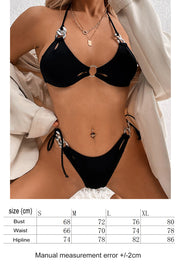 Chic Solid Color Split Bikini for Women - Sleek Swimwear Design