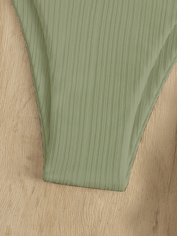 Chic Solid Color Hoop Bikini Sets - Sexy Swimwear for Women