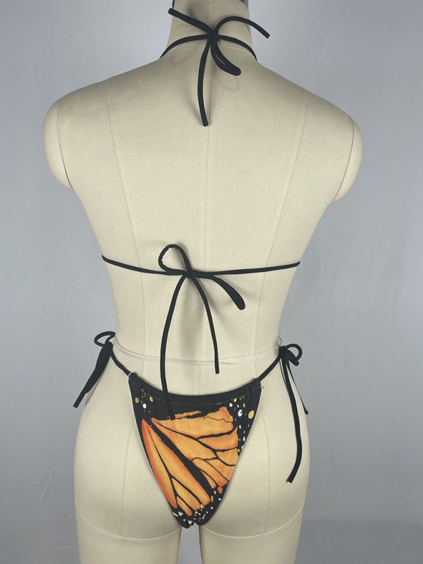 Sexy Strappy Two-Piece Bikini Swimsuit for Women