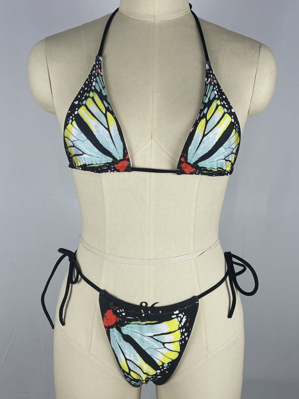 Sexy Strappy Two-Piece Bikini Swimsuit for Women