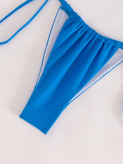 Chic Solid Color Tube Top Bikini - Sexy Split Swimsuit for Women